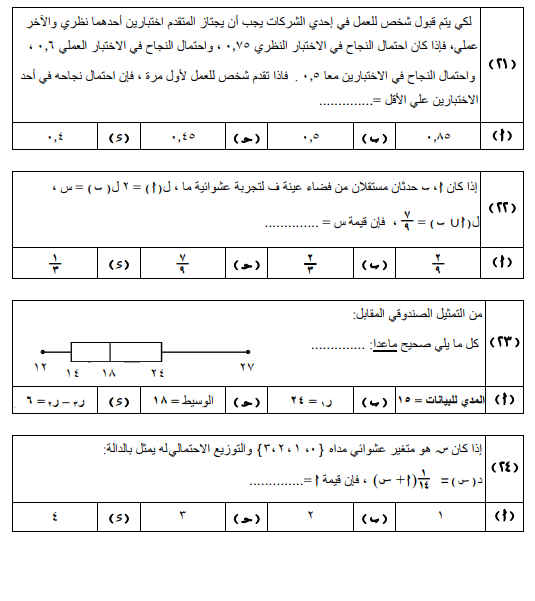 استرشادي احصاء4 استرشادي احصاء4